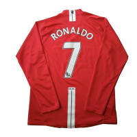 Manchester United RONALDO #7 Retro Jersey Long Sleeve 2007/08