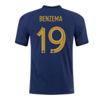 France BENZEMA #19 Jersey Home Player Version World Cup 2022