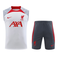 Liverpool Sleeveless Training Kit White 2023/24