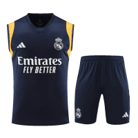 Real Madrid Sleeveless Training Kit (Top+Shorts) Navy 2023/24