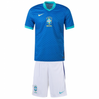 Kids Brazil Away Kit Copa America 2024