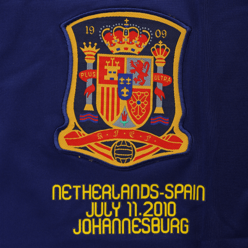 Spain Retro Soccer Jersey Away Long Sleeve Replica World Cup 2010 - MineJerseys
