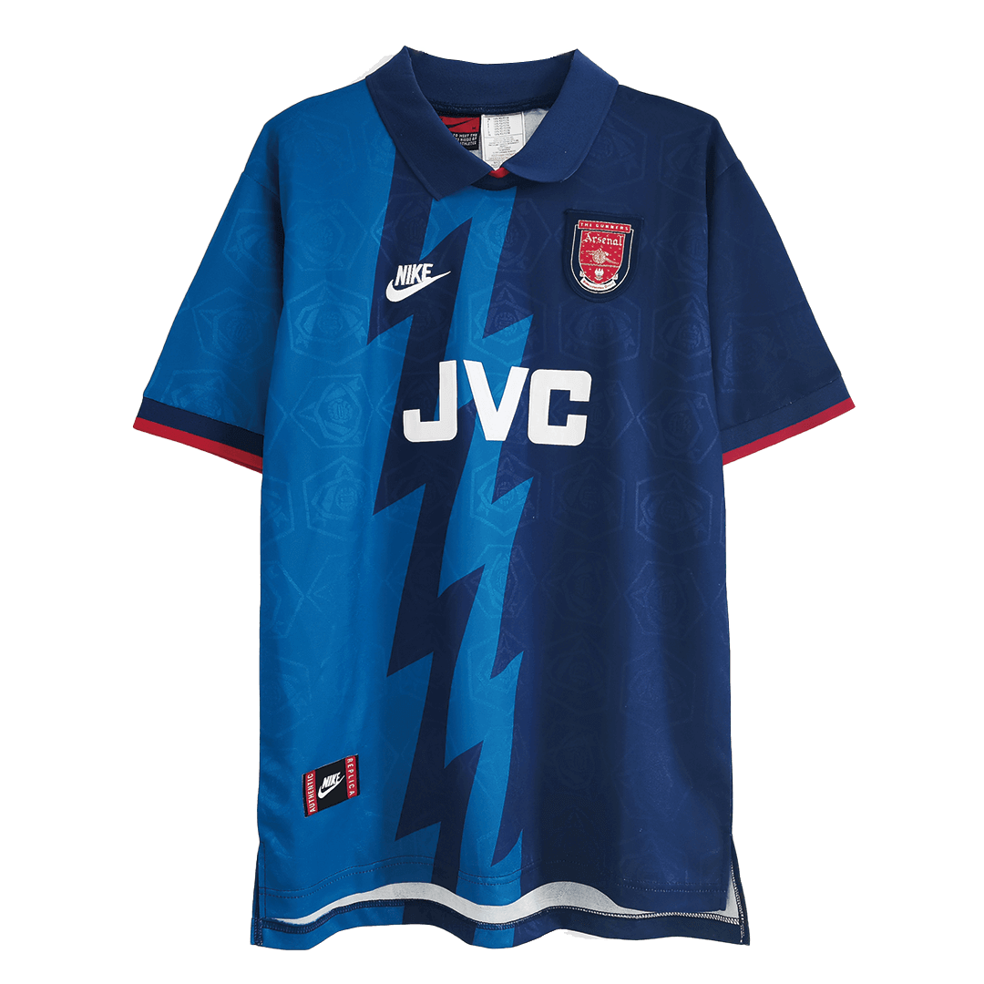 Wright #8 Retro Arsenal Away Jersey 1995/96 - minejerseys