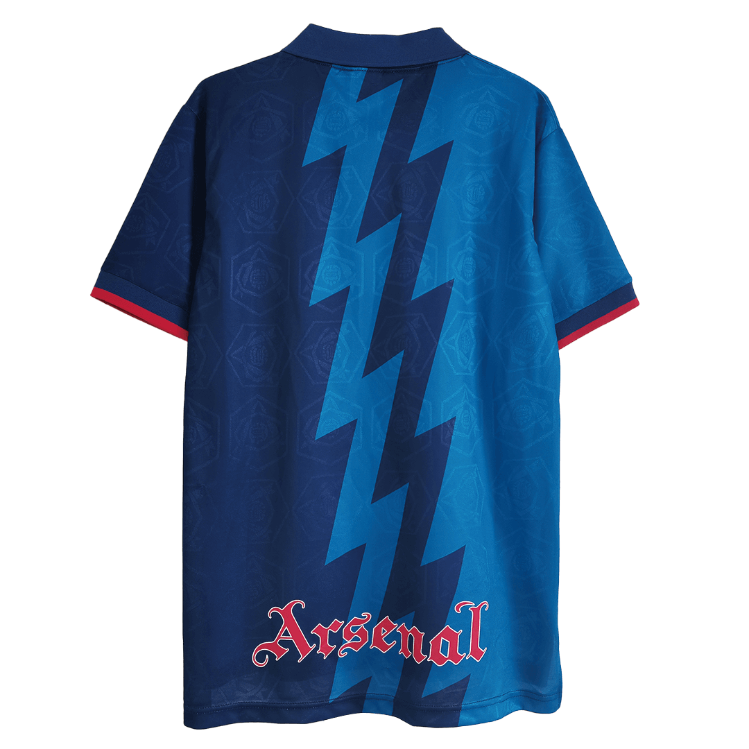 Wright #8 Retro Arsenal Away Jersey 1995/96 - minejerseys