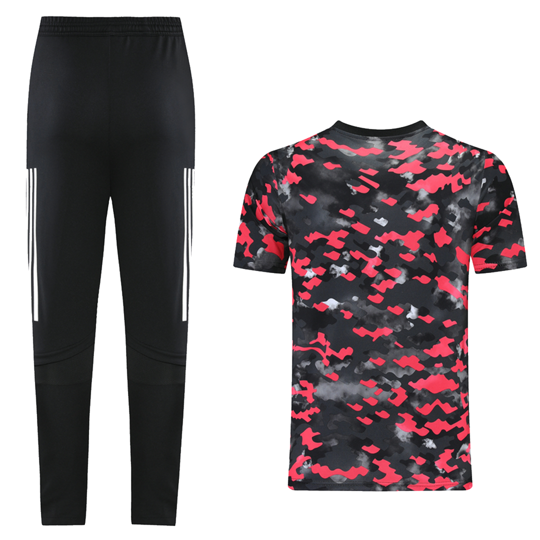 Arsenal Training Kit (Top+Pants) Red&Black 2021/22