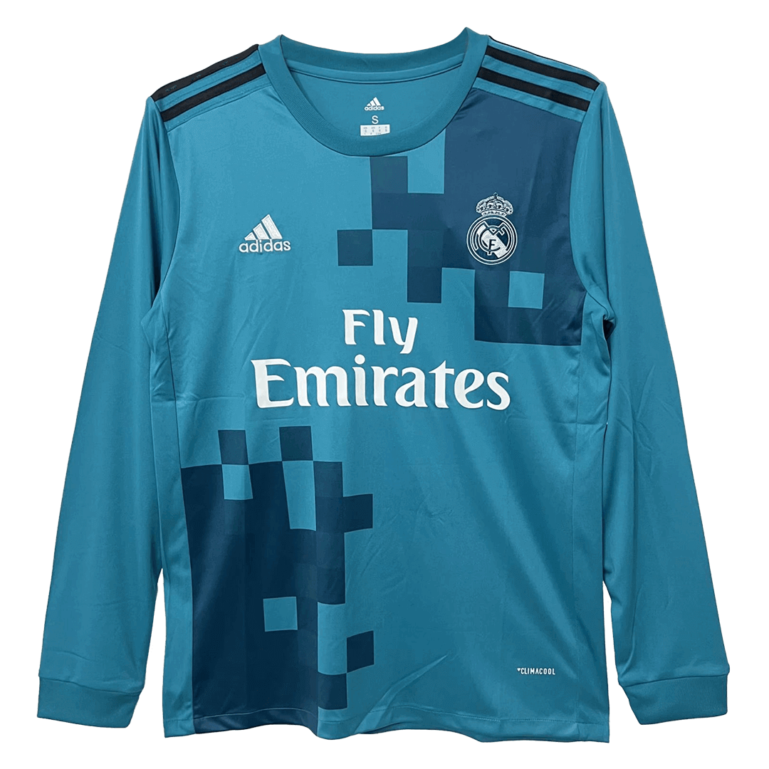 Retro Real Madrid Third Long Sleeve Jersey 2017/18