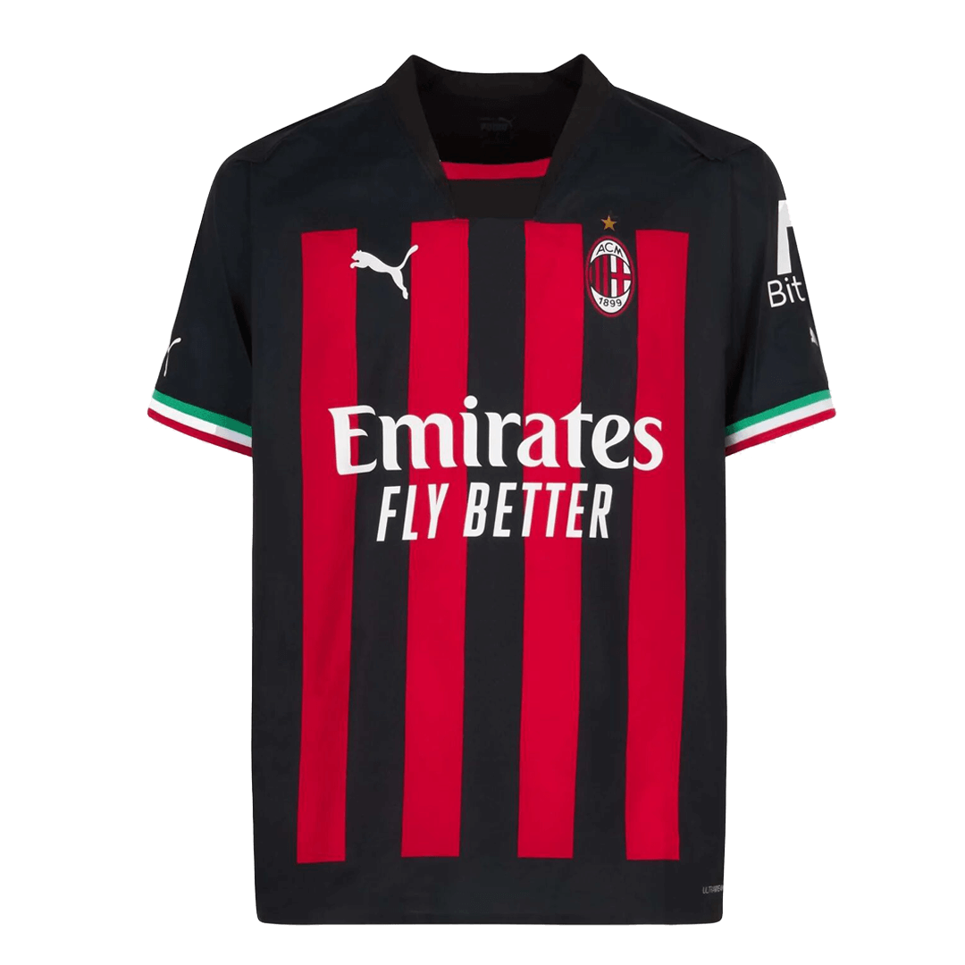 AC Milan Jersey Home Kit(Jersey+Shorts) Replica 2022/23