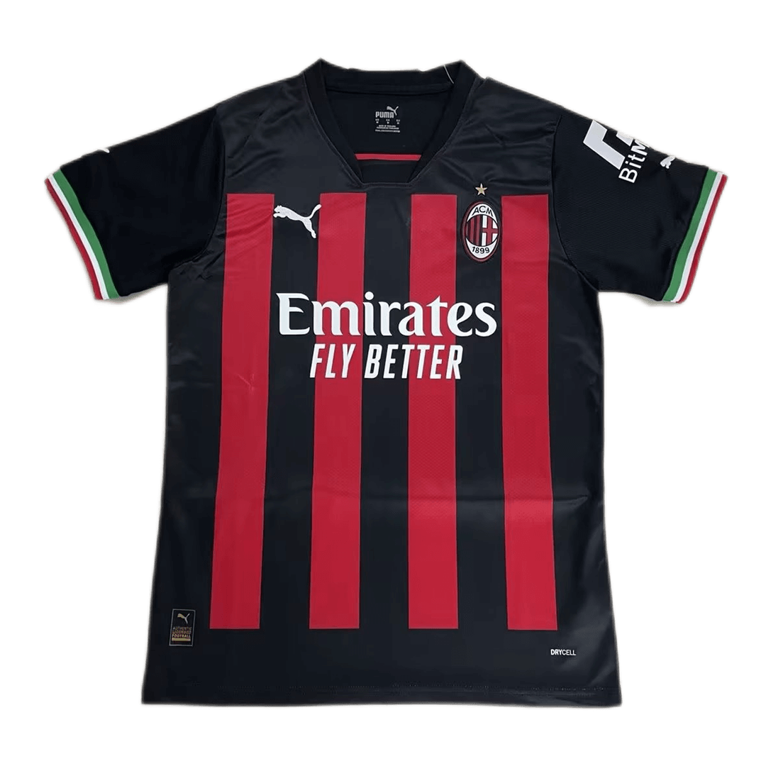 AC Milan Jersey Home Kit(Jersey+Shorts) Replica 2022/23