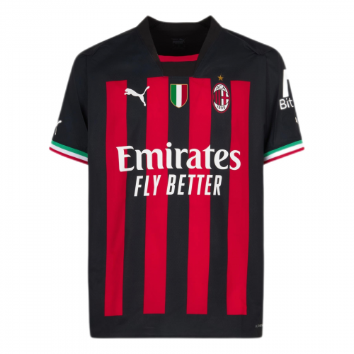 AC Milan Soccer Jersey Home Player Version 2022/23
