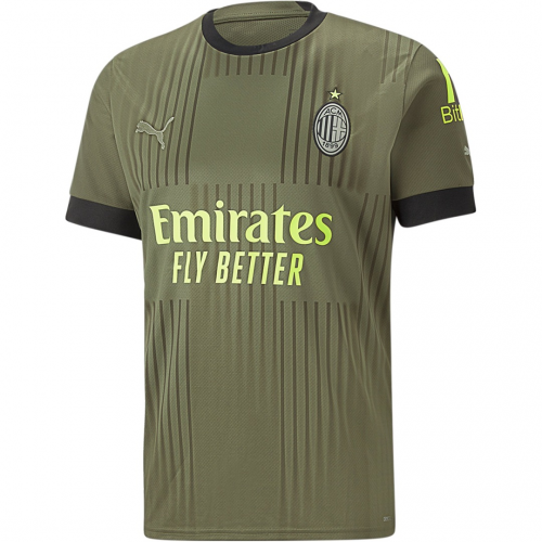 AC Milan Soccer Jersey Third Away Player Version 2022/23