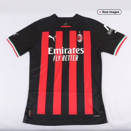 AC Milan Soccer Jersey Home Player Version 2022/23