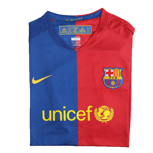 Retro Barcelona UCL Final Home Jersey 2008/09 - minejerseys