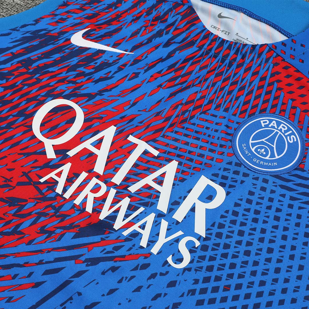 PSG Sleeveless Training Kit (Top+Shorts) Blue 2022/23