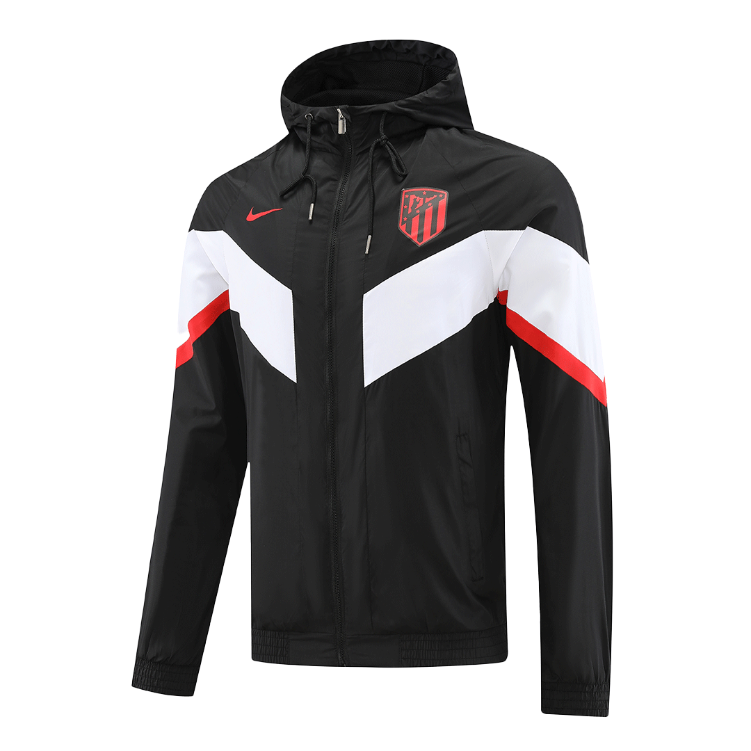 Atletico Madrid Windbreaker Hoodie Jacket Black 2022/23