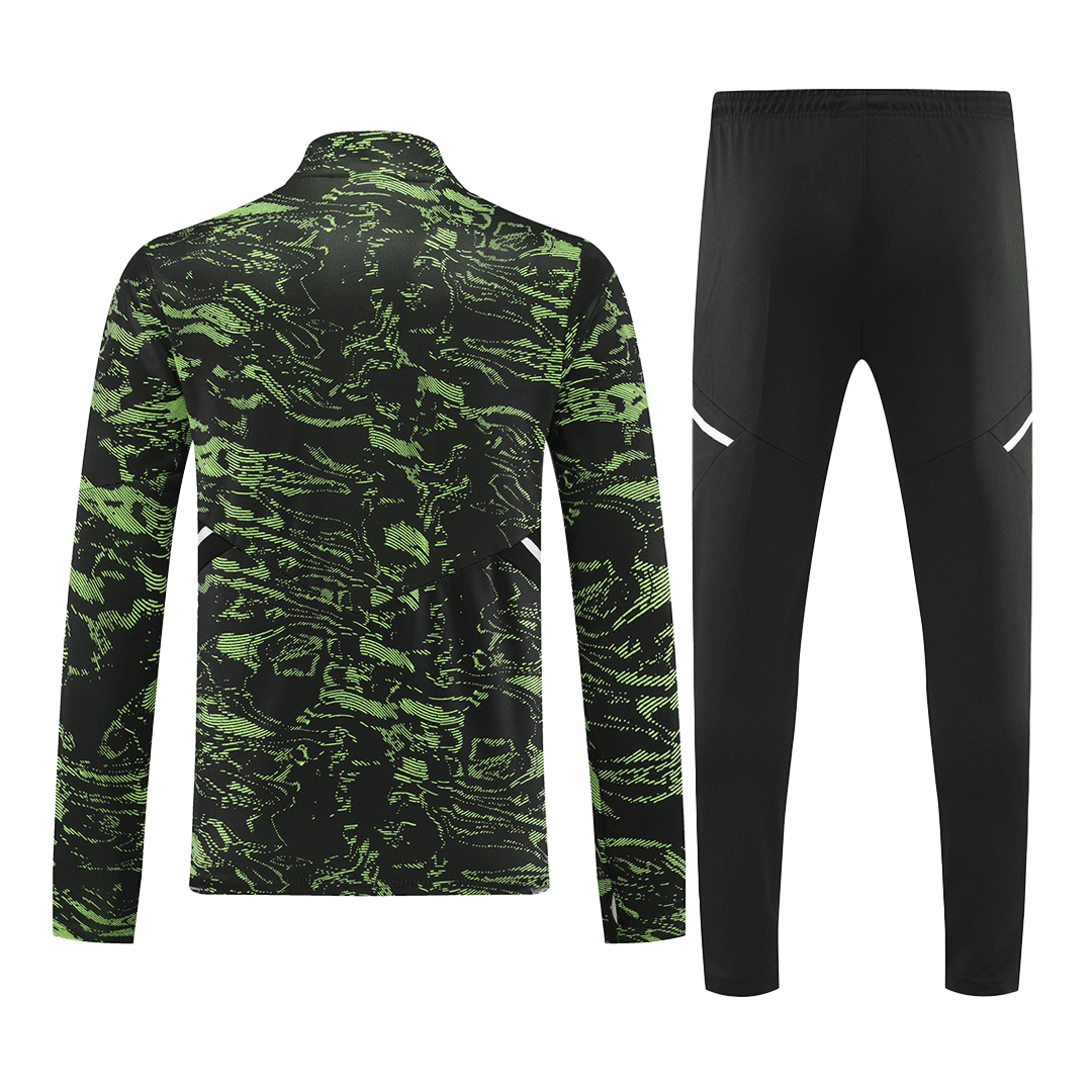 Manchester United Zipper Sweatshirt Kit(Top+Pants) Green 2022/23