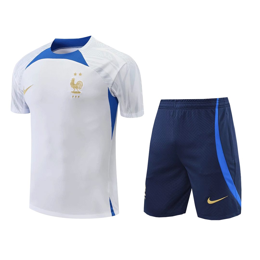 France Pre-Match Jersey Kit(Jersey+Short) Replica 2022