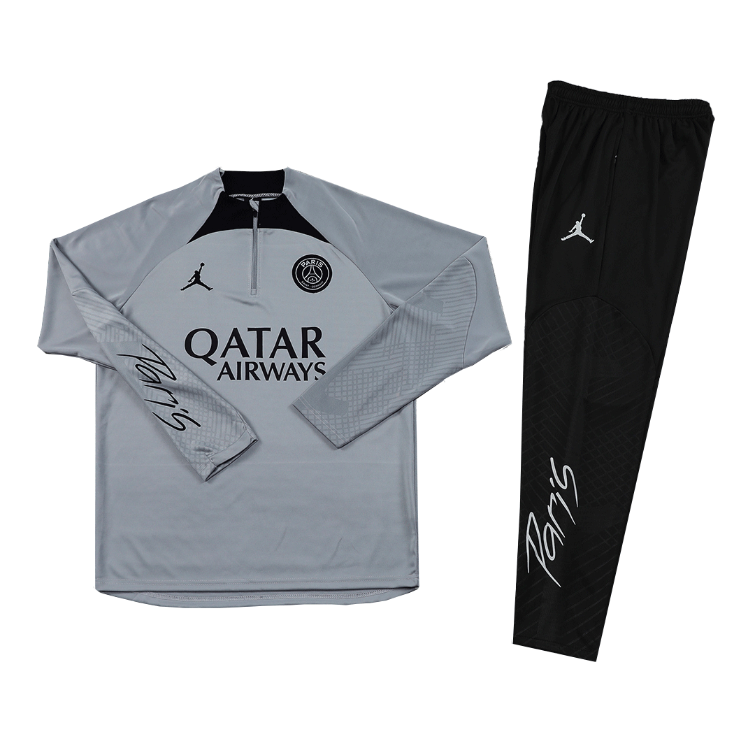 PSG Hoodie Sweatshirt Kit(Top+Pants) Gray 2022/23