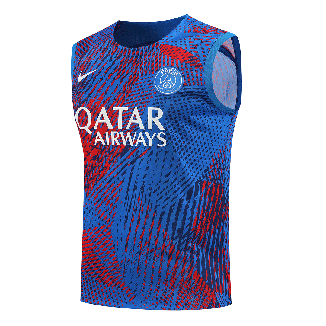 PSG Sleeveless Training Kit (Top+Shorts) Blue 2022/23