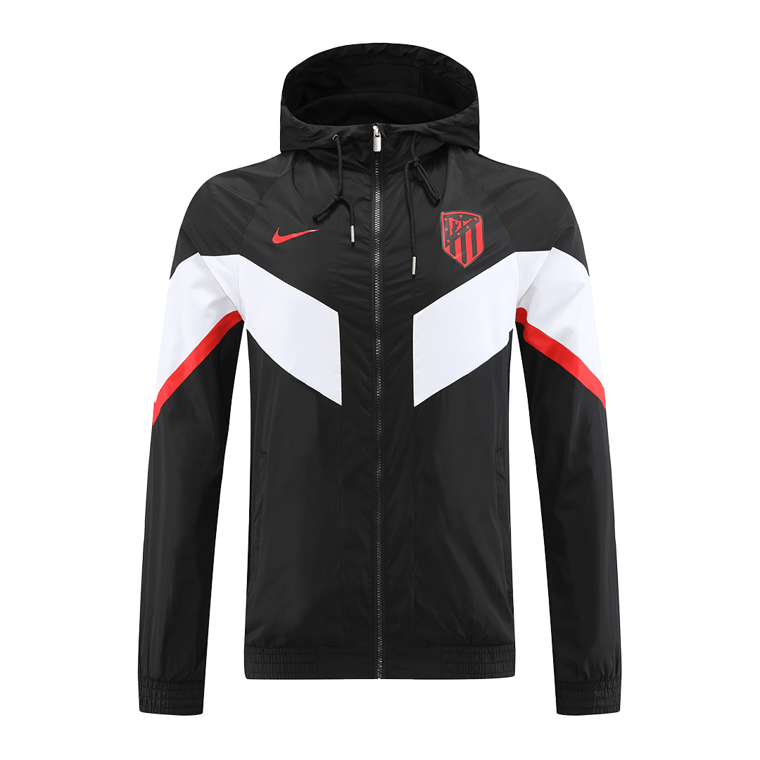 Atletico Madrid Windbreaker Hoodie Jacket Black 2022/23