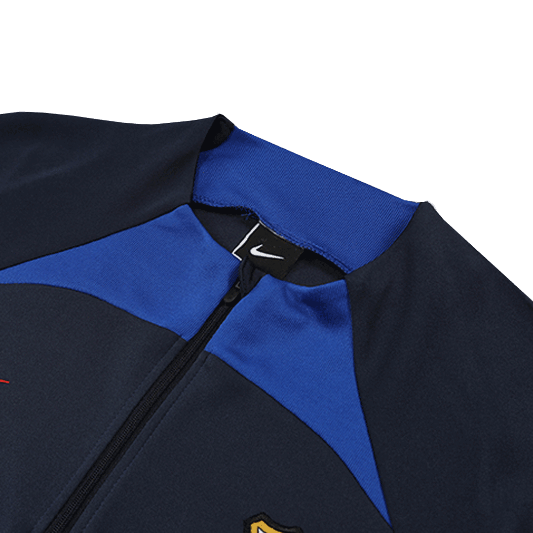 Barcelona Zipper Sweatshirt Kit(Top+Pants) Black 2022/23