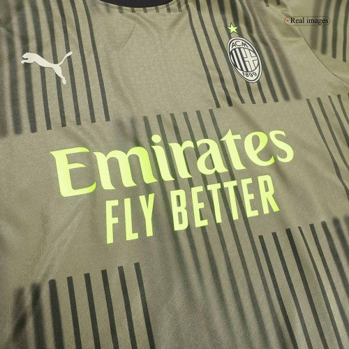 AC Milan Soccer Jersey Third Away Player Version 2022/23
