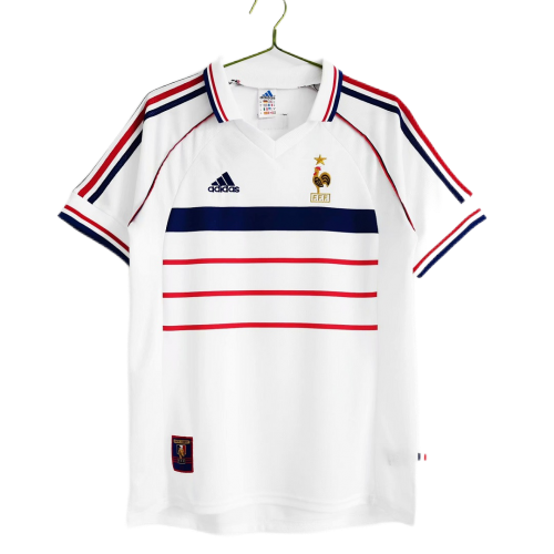 Zidane #10 Retro France Away Jersey World Cup 1998