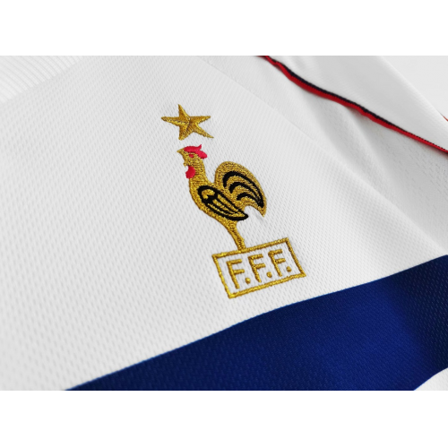 Zidane #10 Retro France Away Jersey World Cup 1998