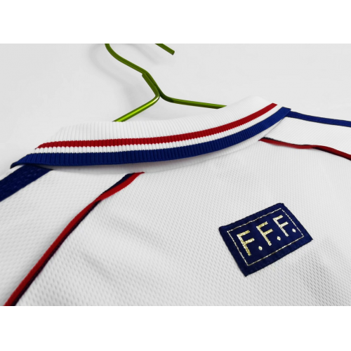 Zidane #10 Retro France Away Jersey World Cup 1998