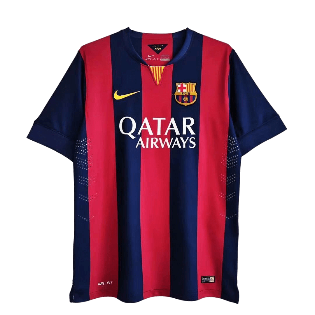 Messi #10 Retro Barcelona Home Jersey 2014/15 - minejerseys
