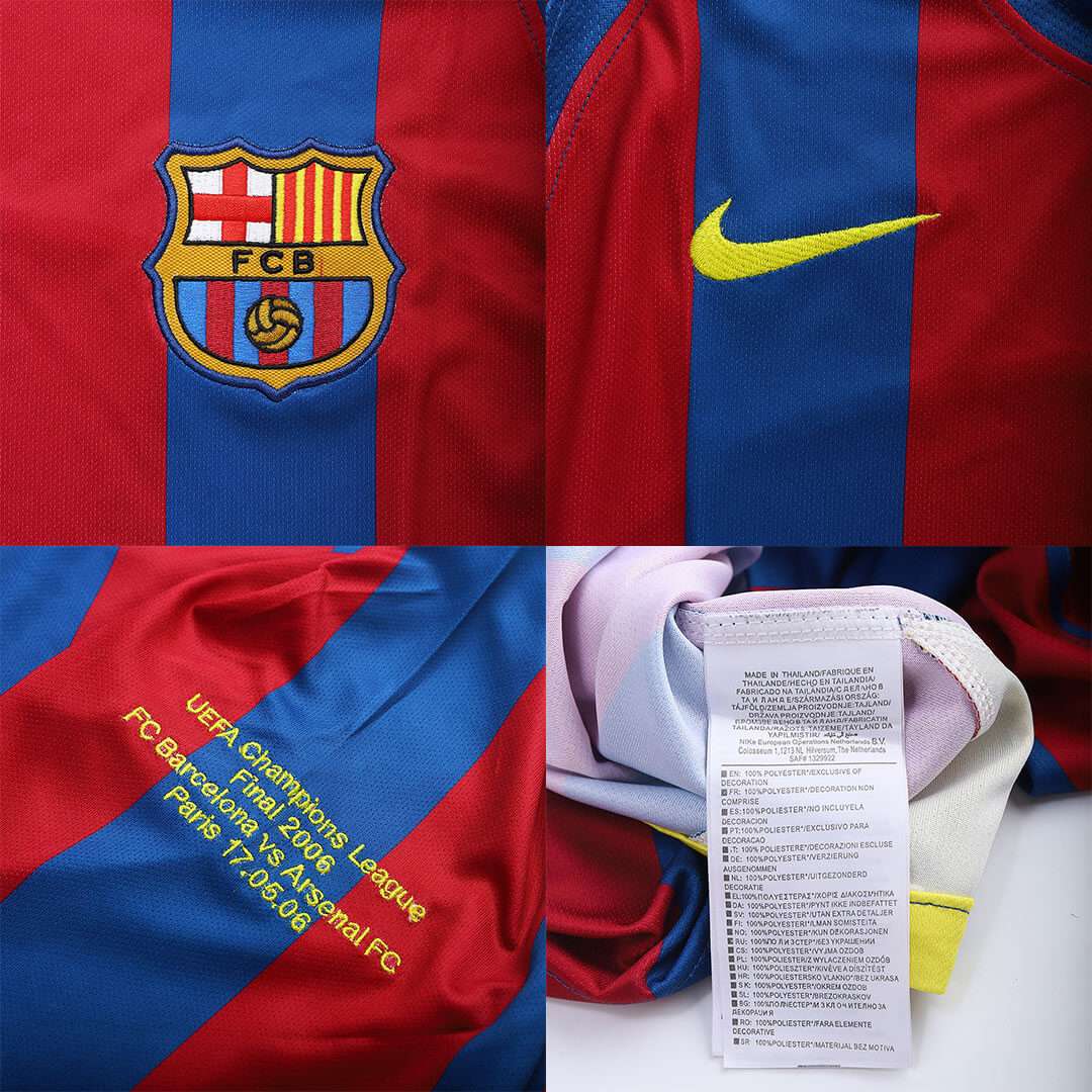 ETO'O #9 Retro Barcelona UCL Final Home Jersey 2005/06 - minejerseys