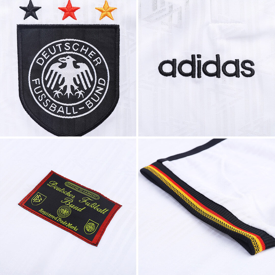 BIERHOFF #20 Retro Germany Home Jersey Euro Cup 1996