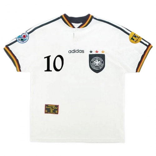 MATTHÄUS #10 Retro Germany Home Jersey Euro Cup 1996