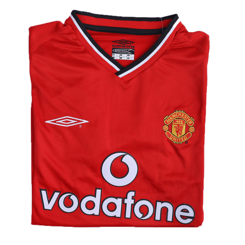 v.NISTELROOY #10 Retro Manchester United Home Jersey 2000/02 - minejerseys