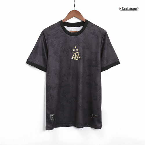 Argentina Champions Jersey Black Replica 2022