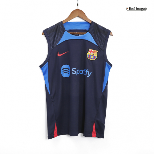 Barcelona Sleeveless Training Kit (Top+Short) Navy 2022/23