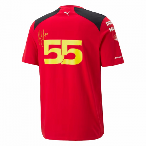 Scuderia Ferrari  F1 Racing Team Carlos Sainz #55 T-Shirt 2023