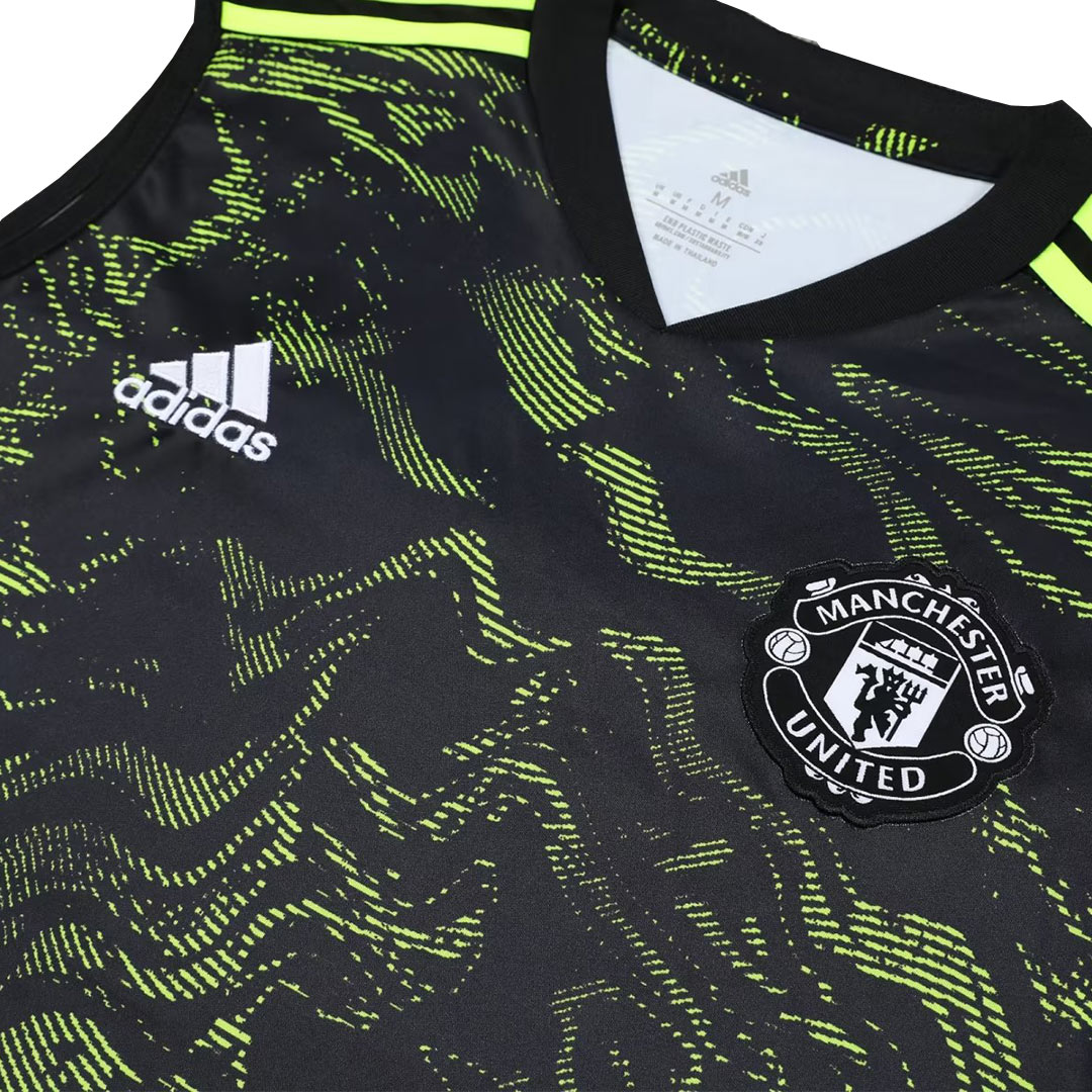 Manchester United Sleeveless Training Kit (Top+Shorts) Black 2022/23