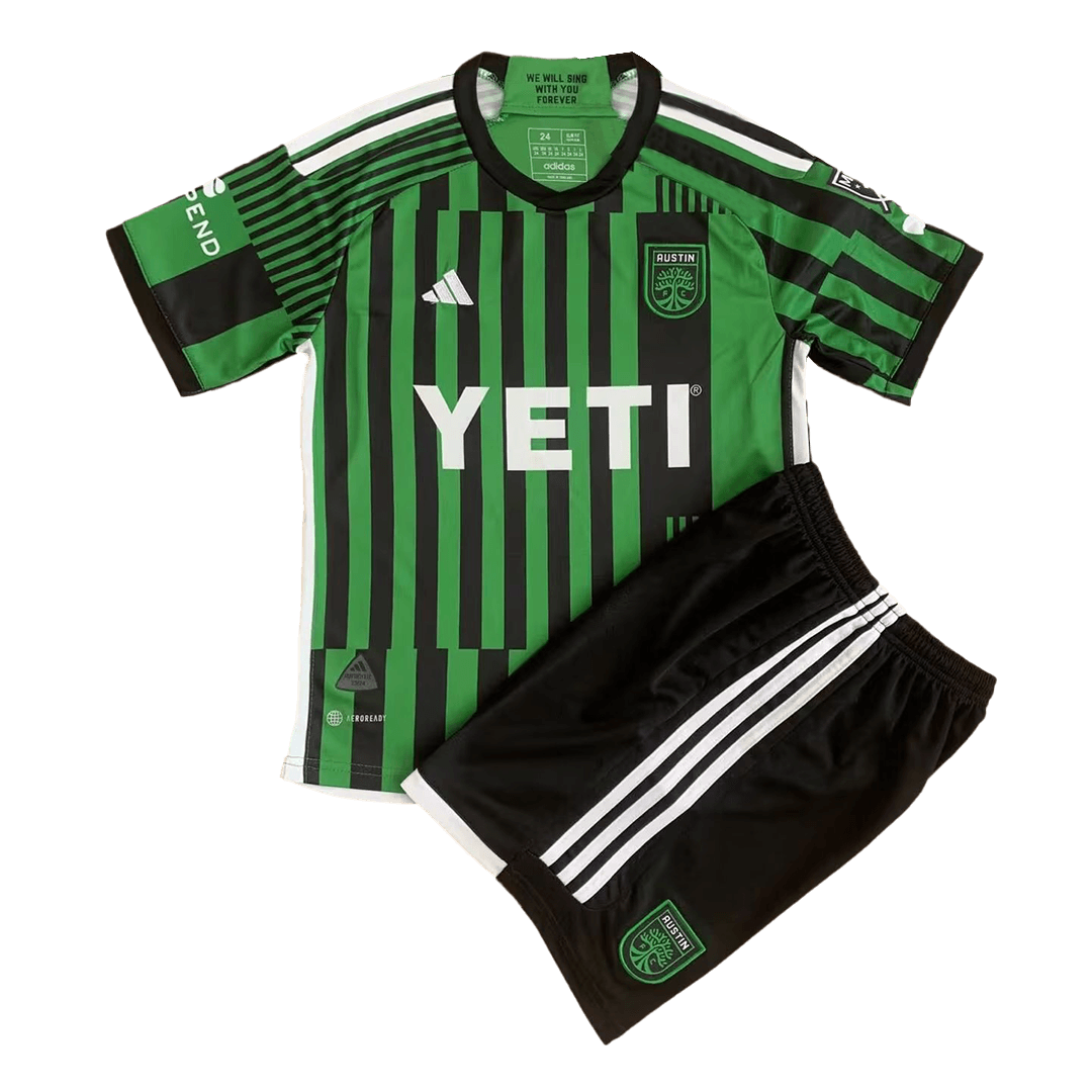 Kids Austin FC Home Jersey Kit Replica 2023