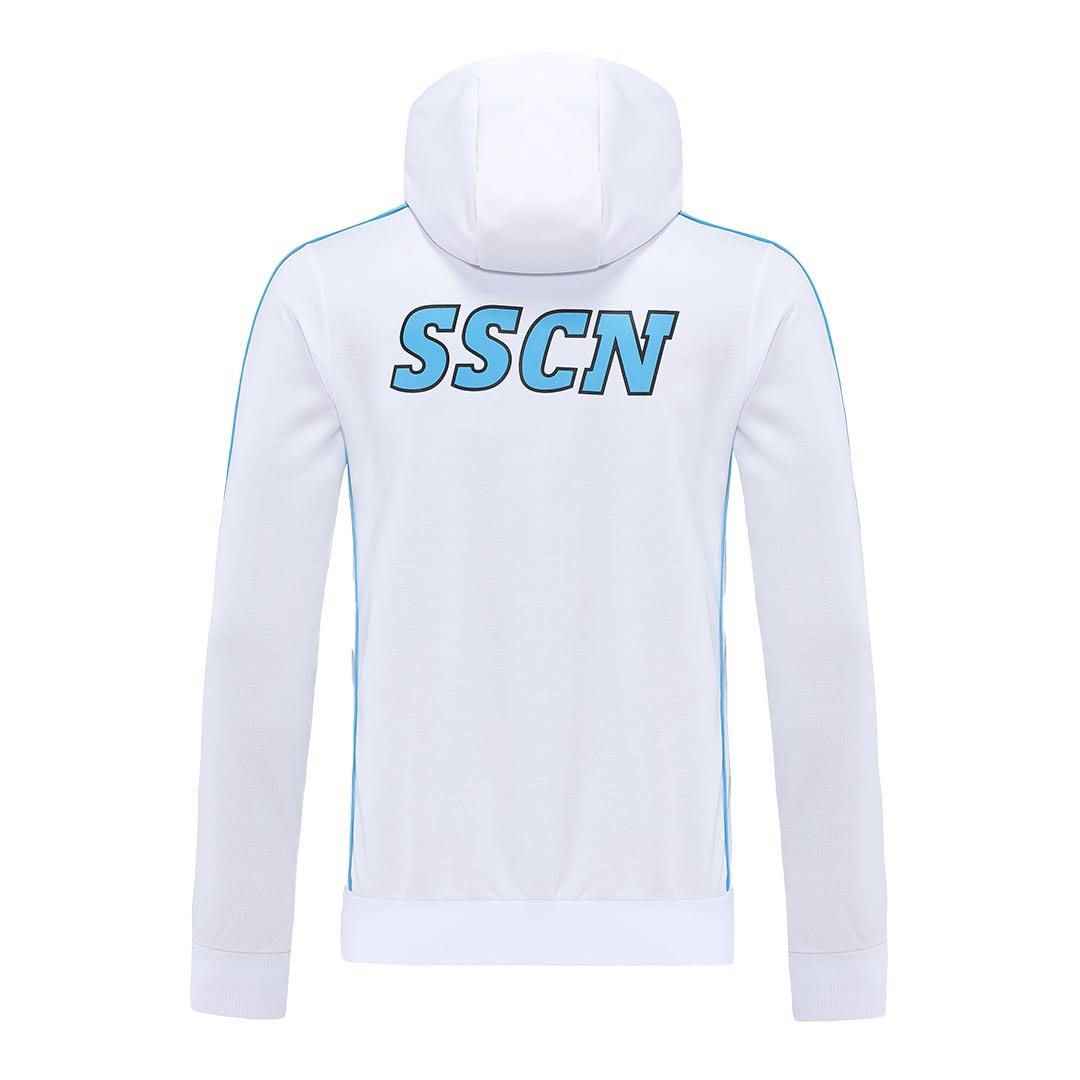 Napoli Hoodie Jacket White 2022/23