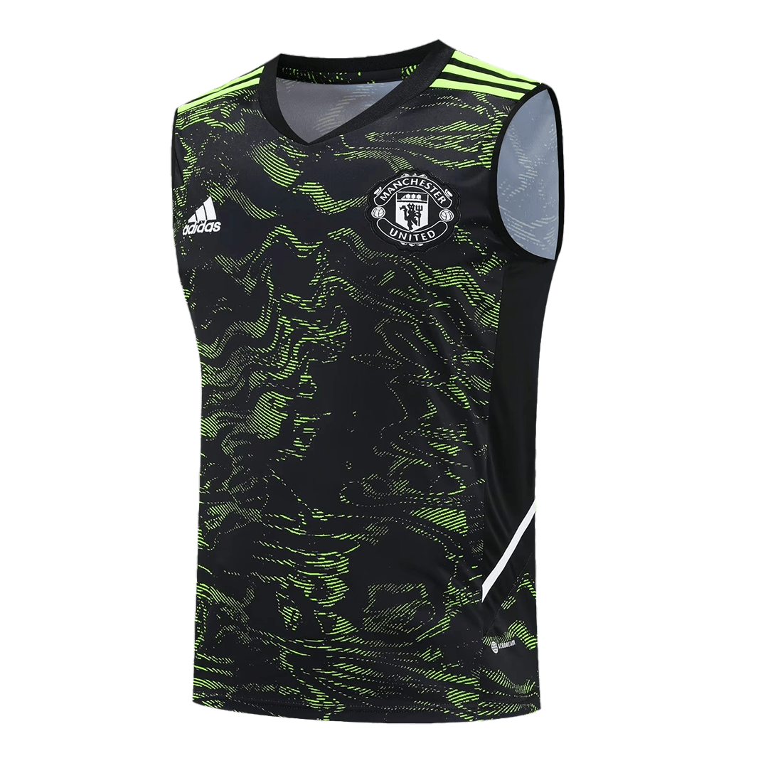 Manchester United Sleeveless Training Kit (Top+Shorts) Black 2022/23