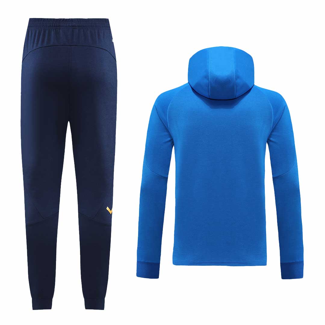 Italy Hoodie Sweatshirt Kit(Top+Pants) Blue 2022/23