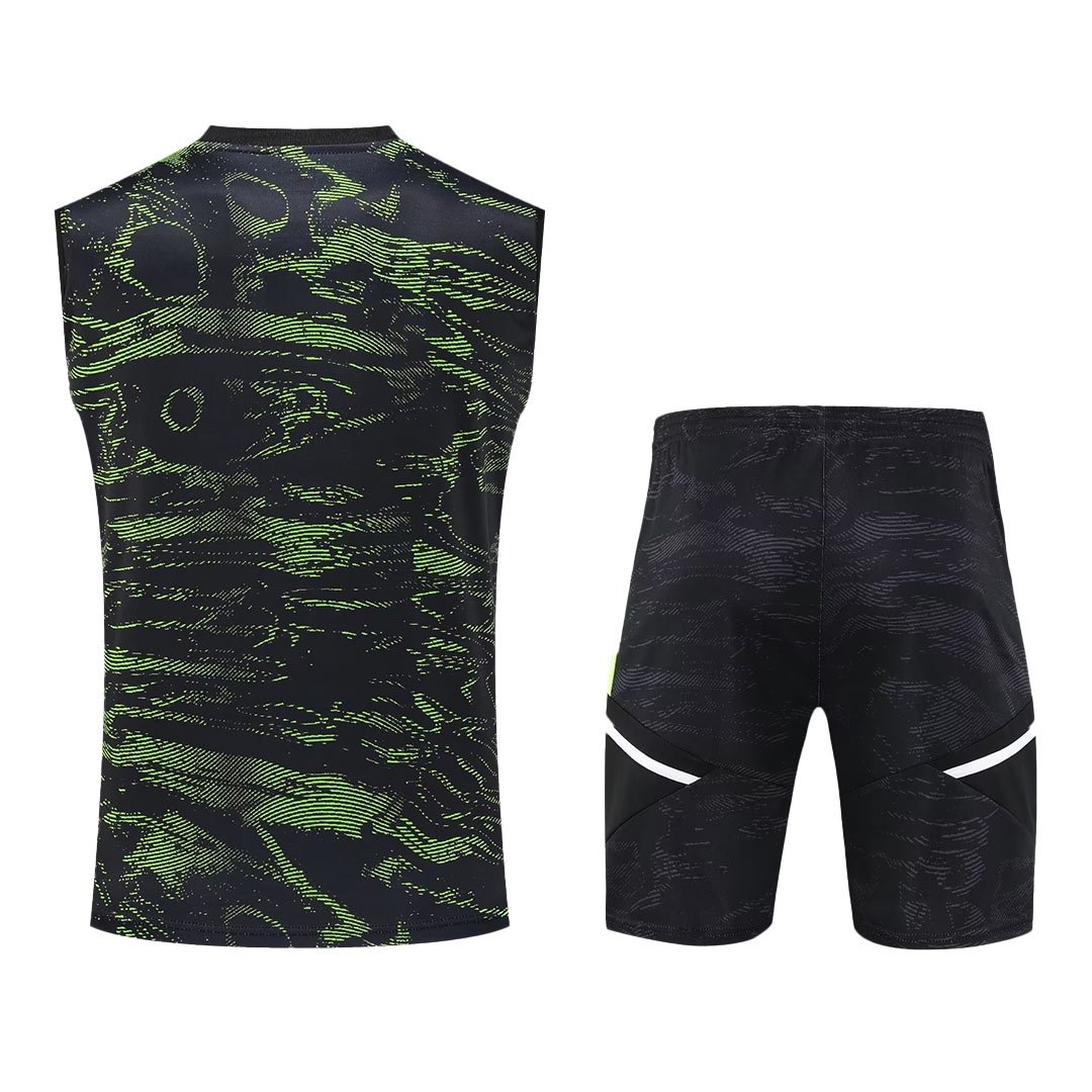 Manchester United Sleeveless Training Kit (Top+Shorts) Black 2022/23
