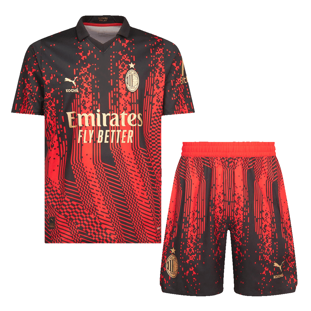 AC Milan Fourth Jersey Kit(Jersey+Shorts) Replica 2022/23