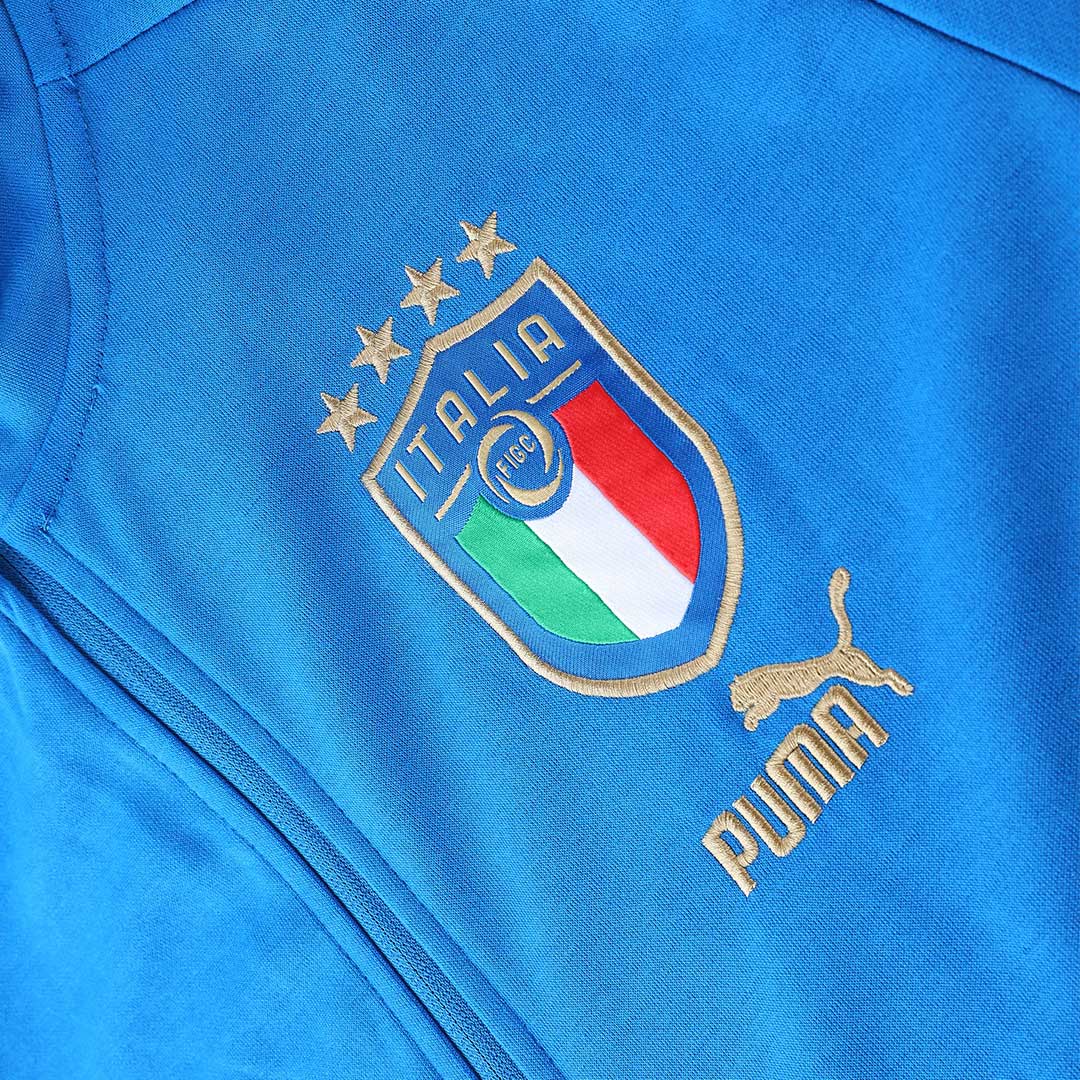 Italy Hoodie Sweatshirt Kit(Top+Pants) Blue 2022/23