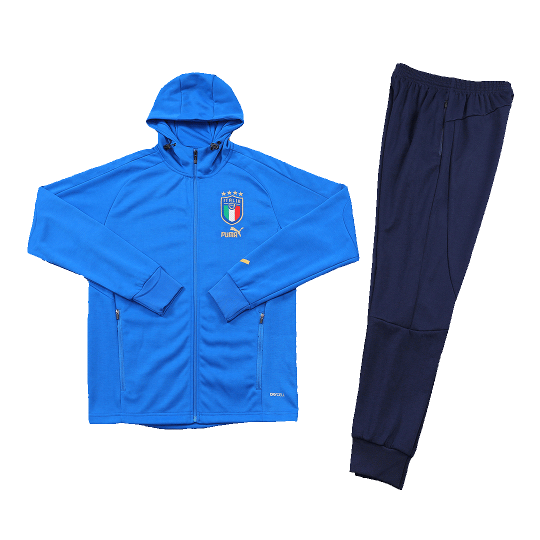 Italy Hoodie Sweatshirt Kit(Top+Pants) Blue 2022/23