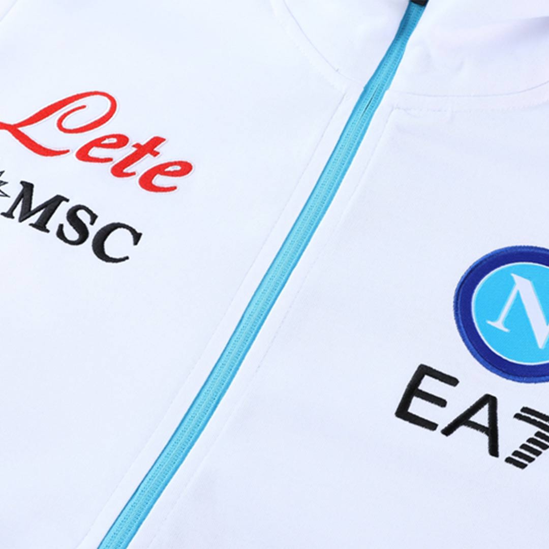 Napoli Hoodie Jacket White 2022/23