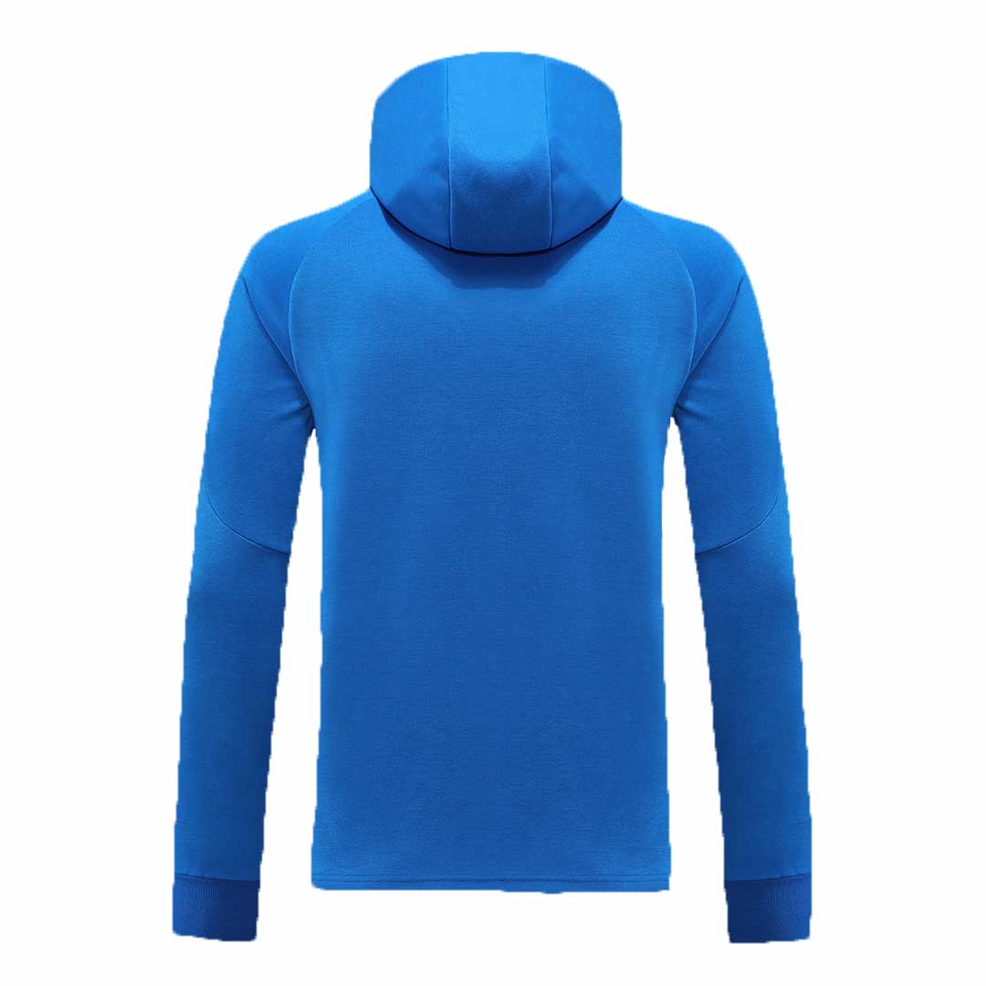 Italy Hoodie Sweatshirt Kit(Top+Pants) Blue 2022/23