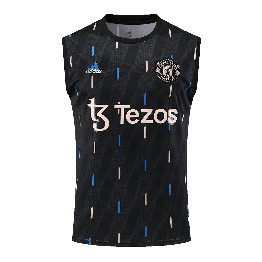 Manchester United Sleeveless Training Kit (Top+Shorts) Black 2022/23