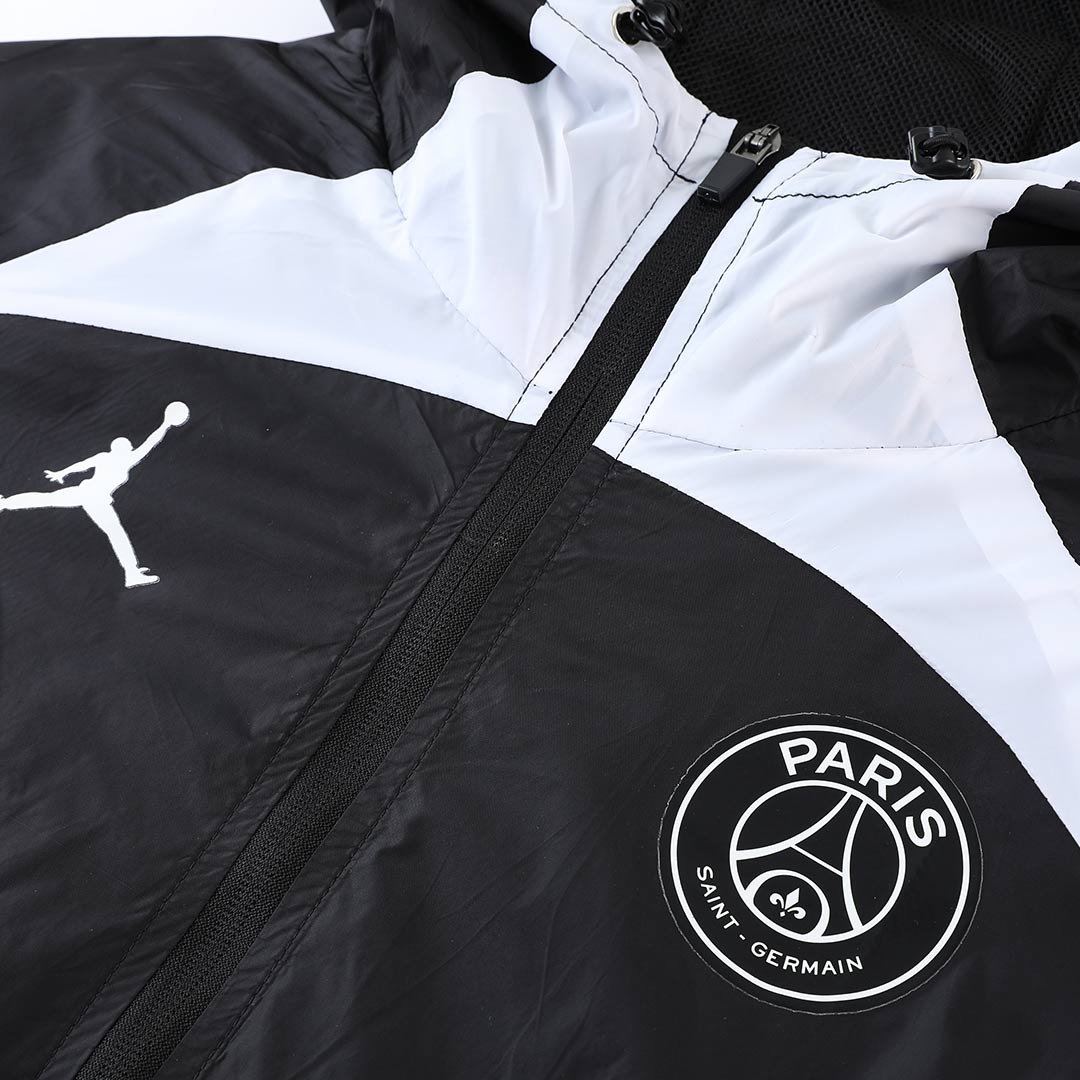 PSG Windbreaker Hoodie Jacket Black 2022/23