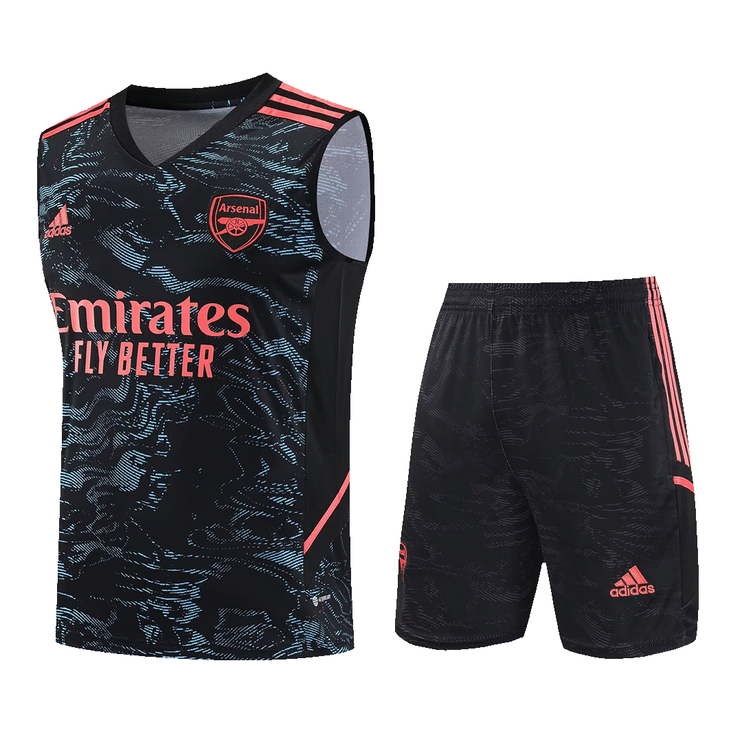 Arsenal Sleeveless Training Kit (Top+Shorts) Black 2022/23